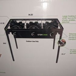 3 Burner Outdoor Propane Cooking Base 