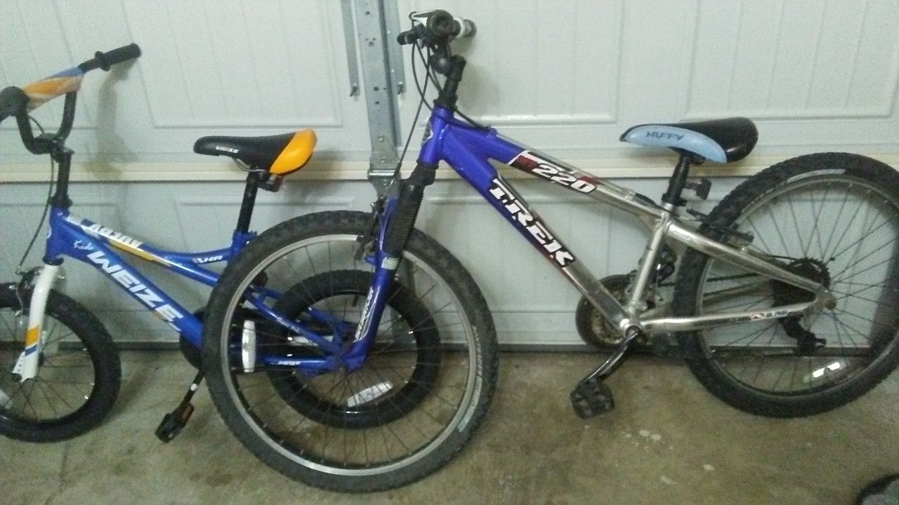2 Bikes Small Bike New , Trek Used