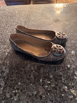 tory burch snakeskin ballet flats