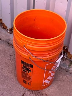 Home Depot 5-Gallon Orange Plastic Bucket