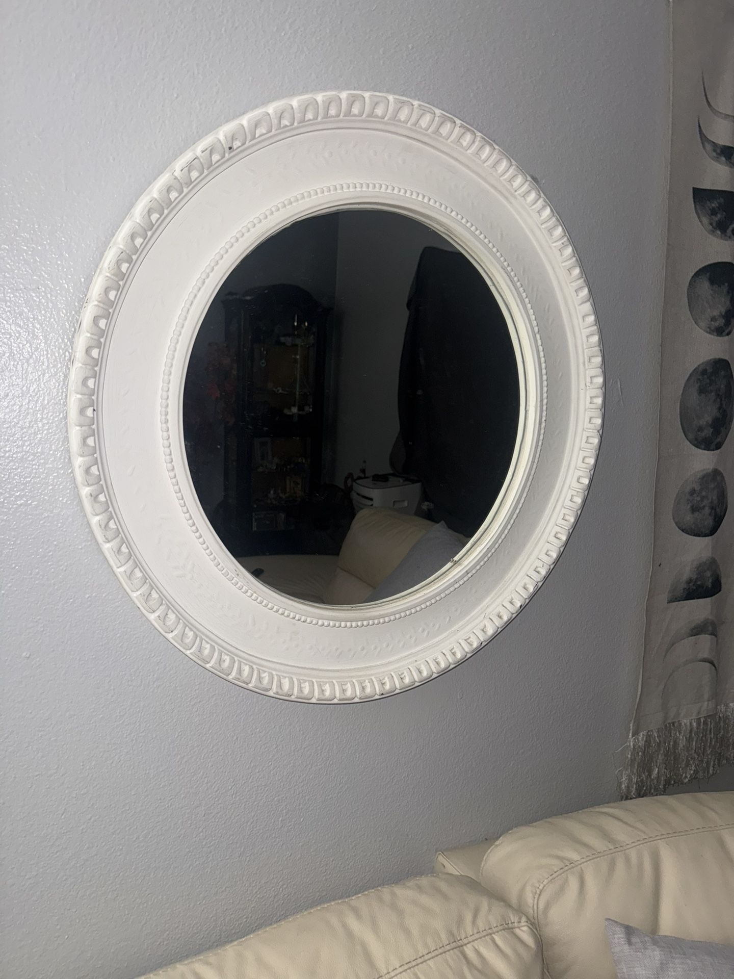 Mirror And Two Moon Phase Cotton Hanging Pieces