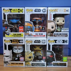 Funko Pop Star Wars Set Of 6 #262 #301 #422 #452 #457 #533