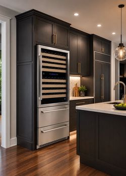 Premium Like-New Wine Cooler & Beverage Drawer (RACK MISSING - FIRST DRAWER) See pictures