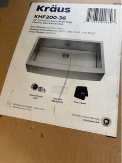 New  in box nice kitchen sink.  Purchased for $500