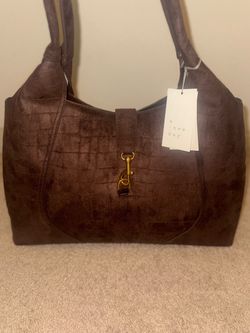 A New Day Brown Shoulder Bag with Tags