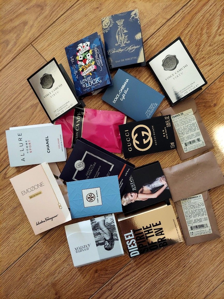 perfume travels size  $ 2.00each 