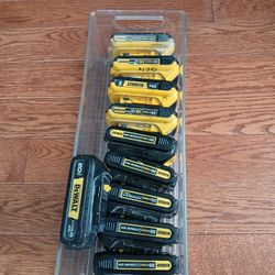 Bundle Of Dewalt Batteries 