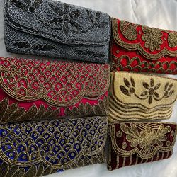 Hand Embroidered Evening Clutch Bags $20 Each 