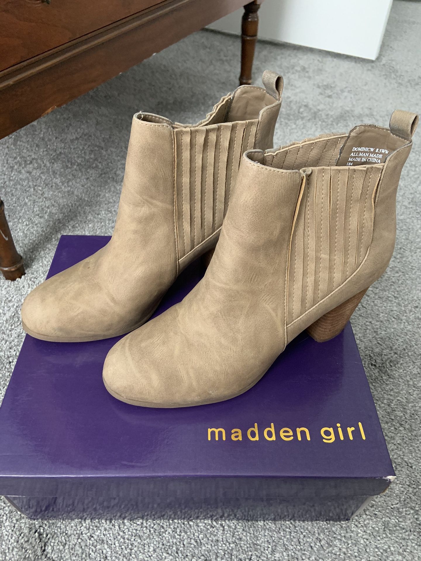 Madden Girl Leather Booties