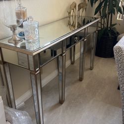 Glass Side Table