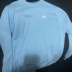 blue nike crewneck