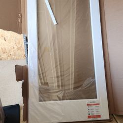  NEW 36" X 80" 1- Lite Wood White SLAB Interior