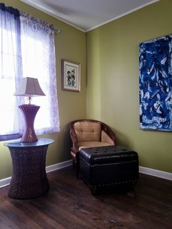 Antique Chair And Ottaman