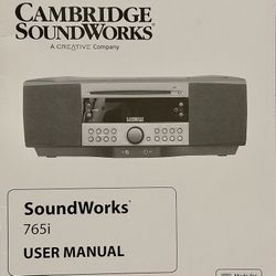 Cambridge Radio 765i, CD, AM/FM, Alarm Clock, Remote