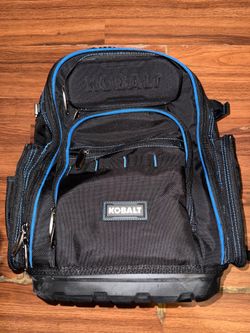 Kobalt Heavy-Duty Tool Backpack w/ Hard Molded Base – Excellent Condition