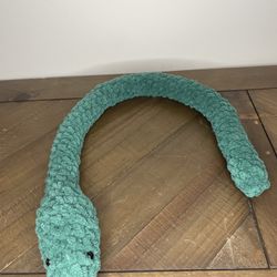 Green Crocheted Snake Plushy