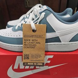 Nike Court Vision Low White/Smokey Blue, Sz. 8