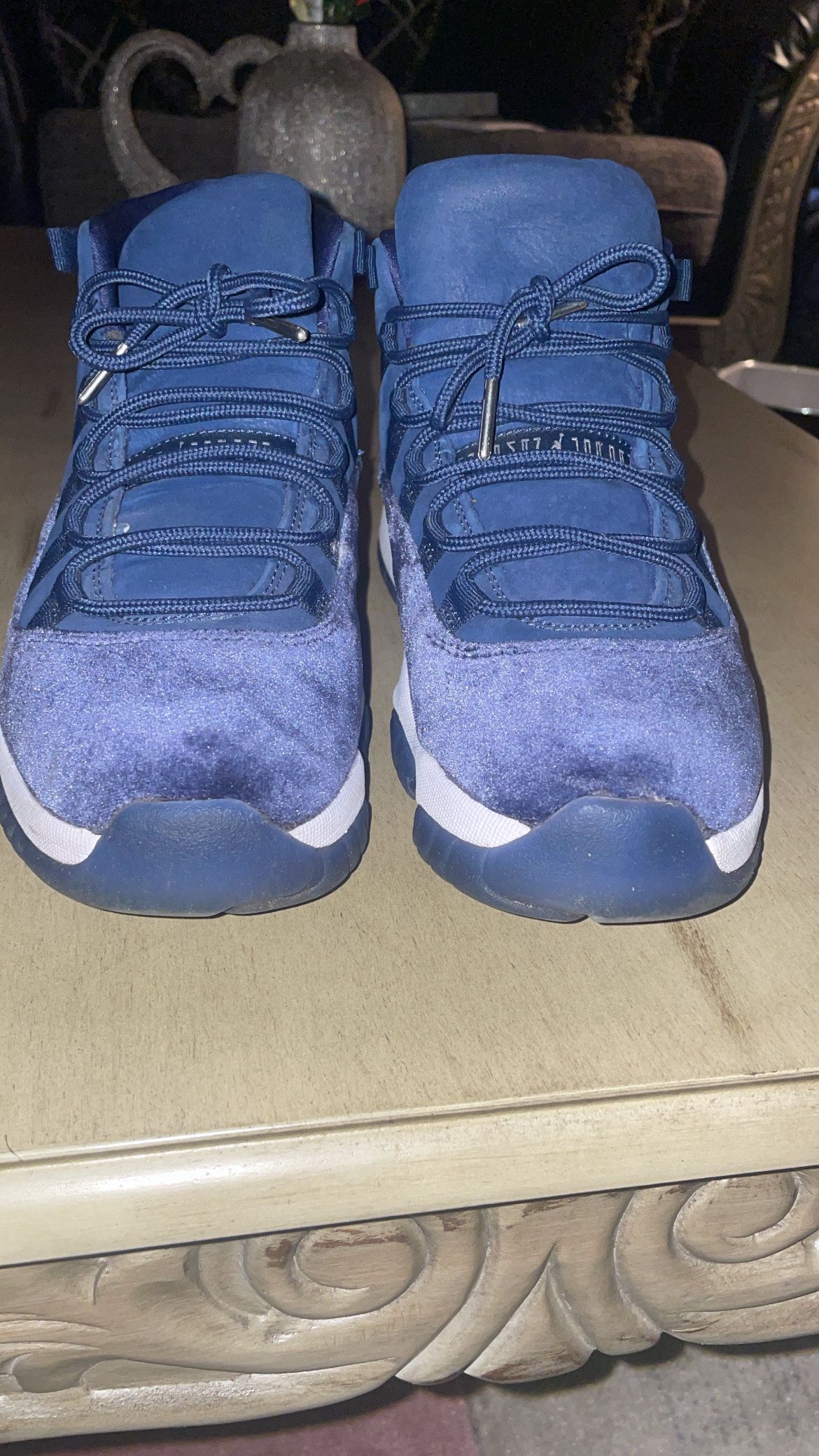 Jordan Navy Blue Velvet