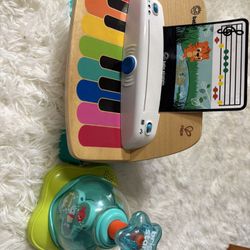 Baby Einstein Piano Book And Light-Up Spinner (Used)