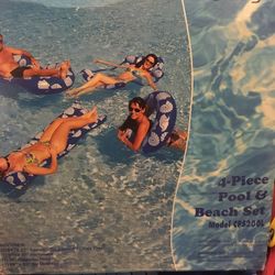 4 Pieces Pool & Water Toys(opened But Never Been Used) Kids Summer Toy.Each Sold Separately on Amazon For $16-25
