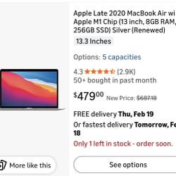 Apple MacBook Air M1 8GB Ram 256GB