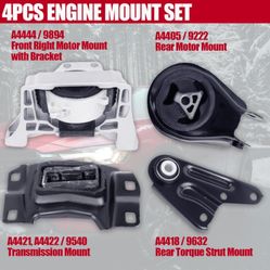4PCS Engine Motor Mount and Transmission Mount Torque Strut Mount Set.