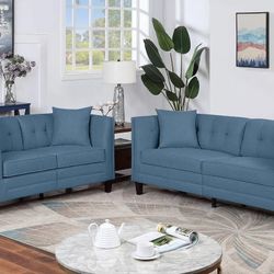 Laken Collection Sofa and Loveseat set-Pillows included-available in 2 colors! Almost Sold Out! Now 549.00 Free Delivery 🚚 