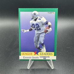 1991 Fleer - Emmitt Smith #418 League Leaders Dallas Cowboys