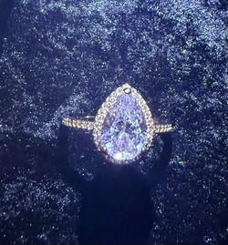 Rose Gold Diamond Ring Size 9