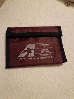 Off-Track Wagering Promotional Nylon Wallet vintage