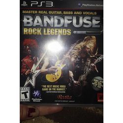 BANDFUSE ROCK LEGENDS PS3  Like New