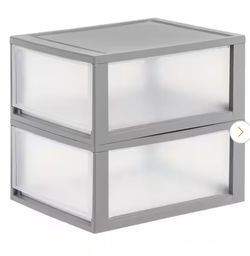 Compact Clear Plastic Stacking Drawers (29.5 qt. capacity)