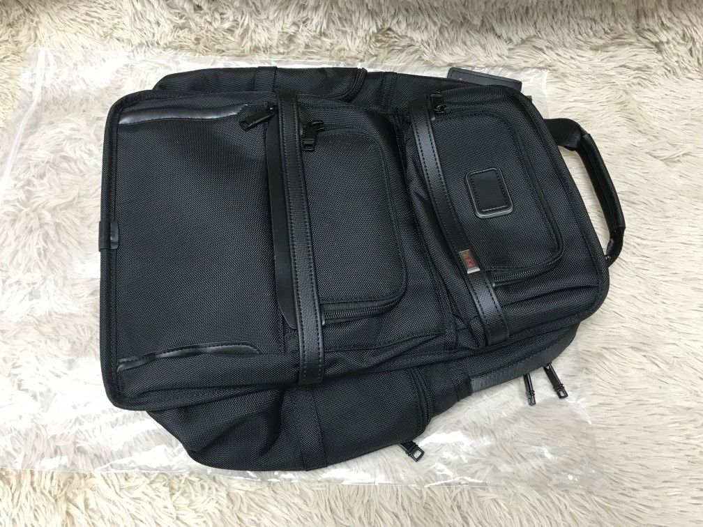 TUMI Alpha Brief Backpack in black