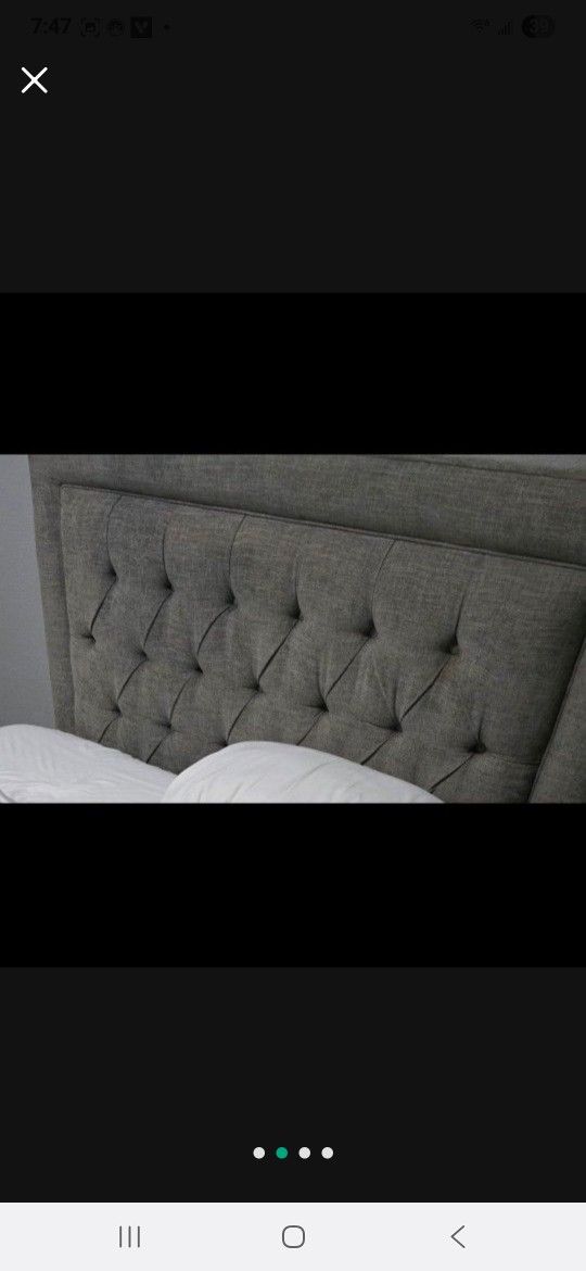 Queen Fabric Bed Frame 