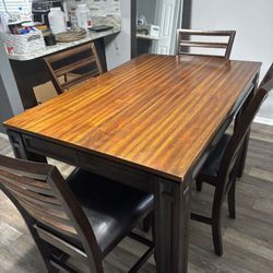 High Top Table w Chairs. 56 L 36 H 36 W