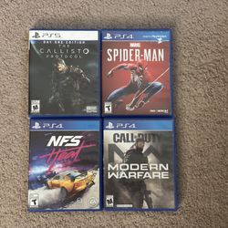🔥 PS4 Games w/ Cases – Spider-Man (PS5 Ready), COD MW, NFS Heat, Callisto Protocol
