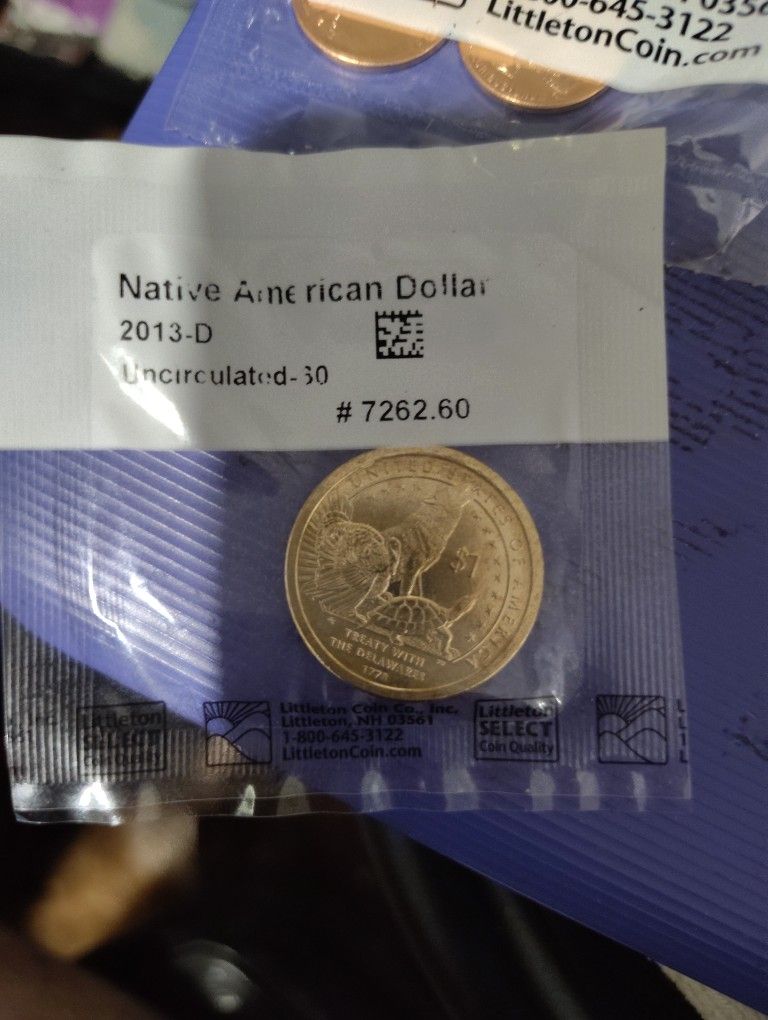 2013-D Uncirculated Native American Dollar