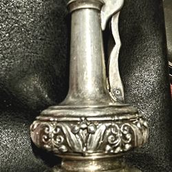 Very Old Silver Ronson Desk Top Decanter Lighter