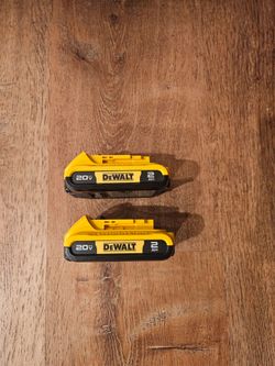 New Dewalt 20-Volt MAX Lithium-Ion 2.0Ah Battery 2-Pack