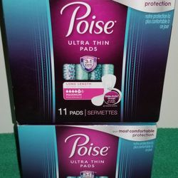 Poise Ultra Thin Pads 