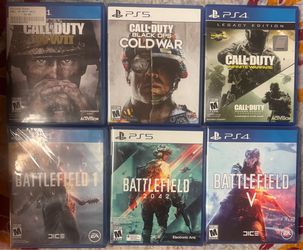 Battlefield: 1, 5, 2042 & Call of duty: WW2, Cold War, Infinite Warfare, Modern Warfare