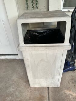 Huge outdoor trash can