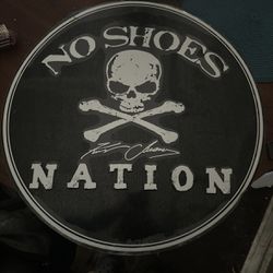 Kenny Chesney No Shoes Nation 23.5" Metal Sign Brand NEW Deadstock Concert