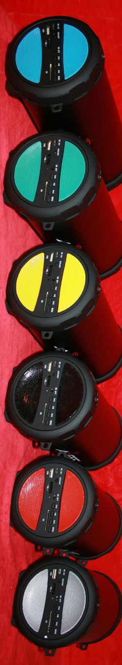 Axess bazooka rechargeable Bluetooth wireless sd card,usbflash drive fm radio speaker