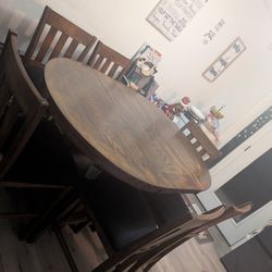 Dining Set And 6 Chairs Wood