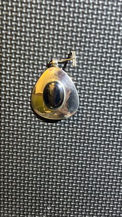 Sterling Silver with Hematite pendant Sue Chm