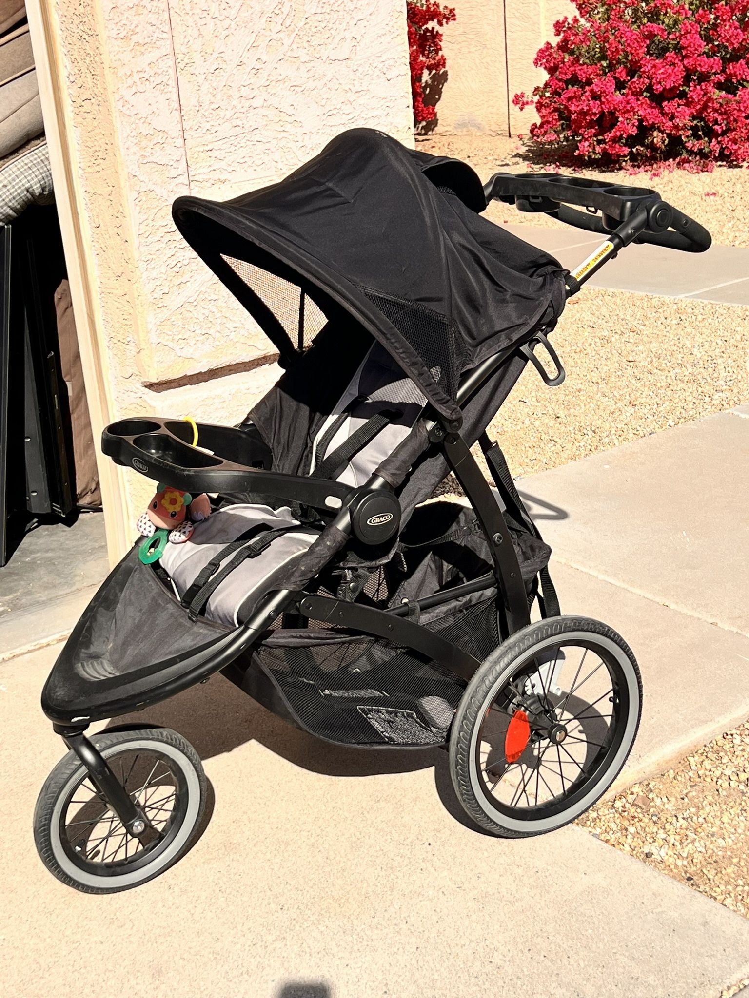 Graco FastAction Jogger LX Stroller - Drive, Convenient One-Hand Fold, Infant Car Seat