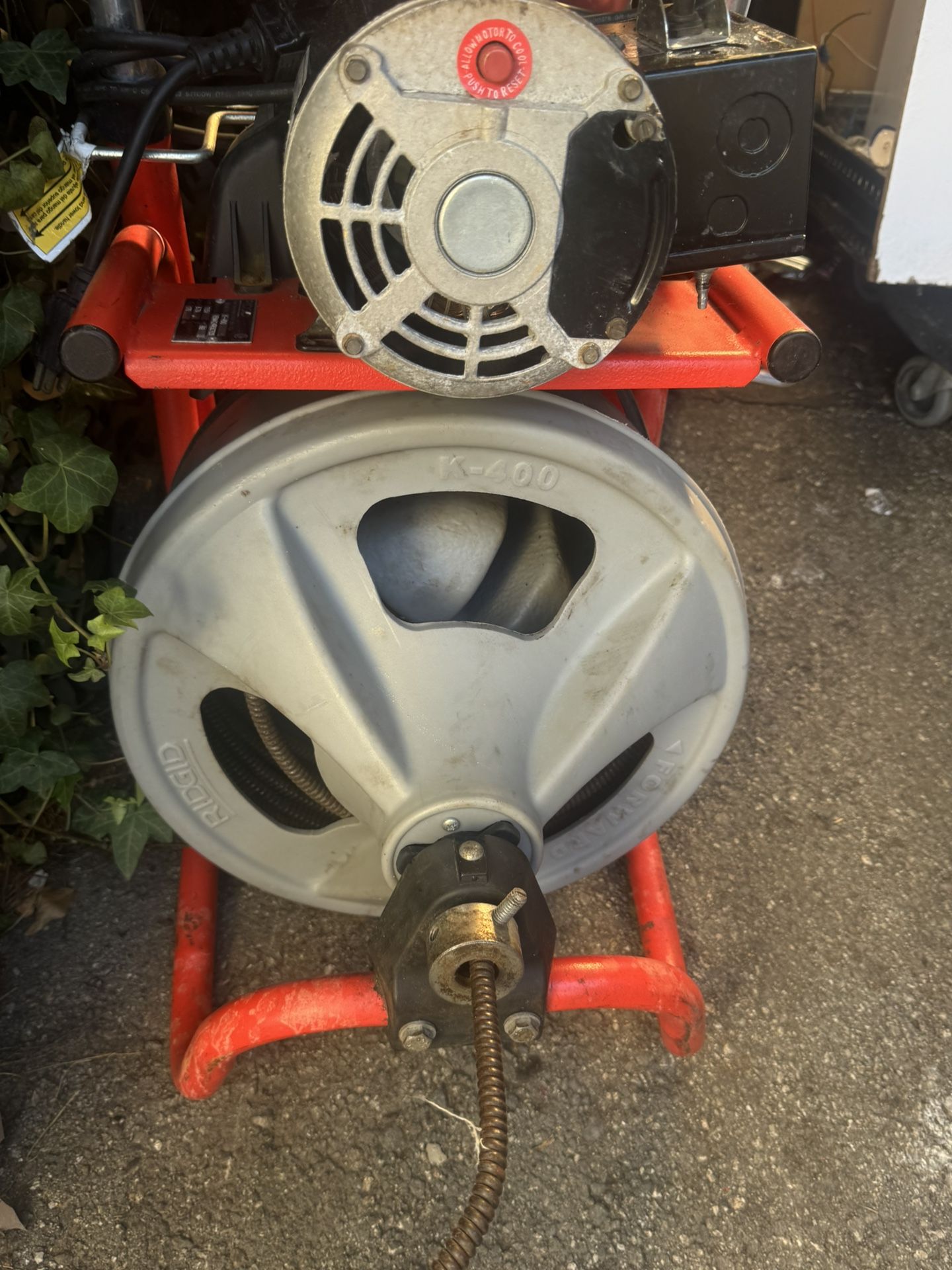 riges k-400 snake auger