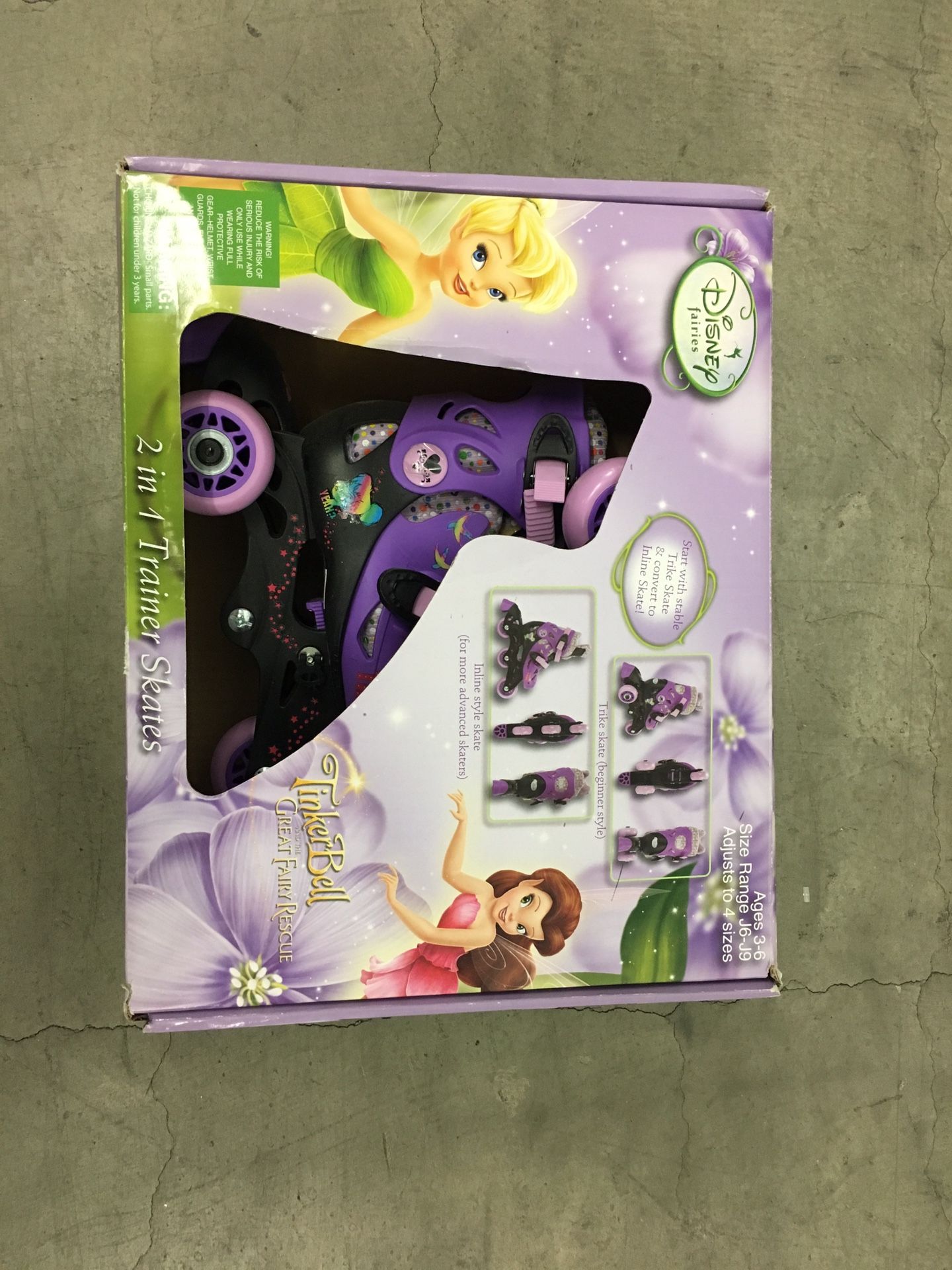 Disney fairies 2-1 trainer skates Tinkerbell