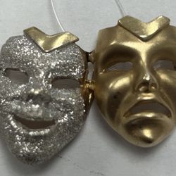 Comedy & Tragedy 14K Gold Charm